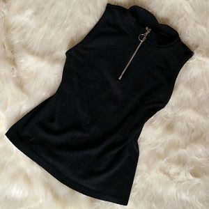Highcollar tank top